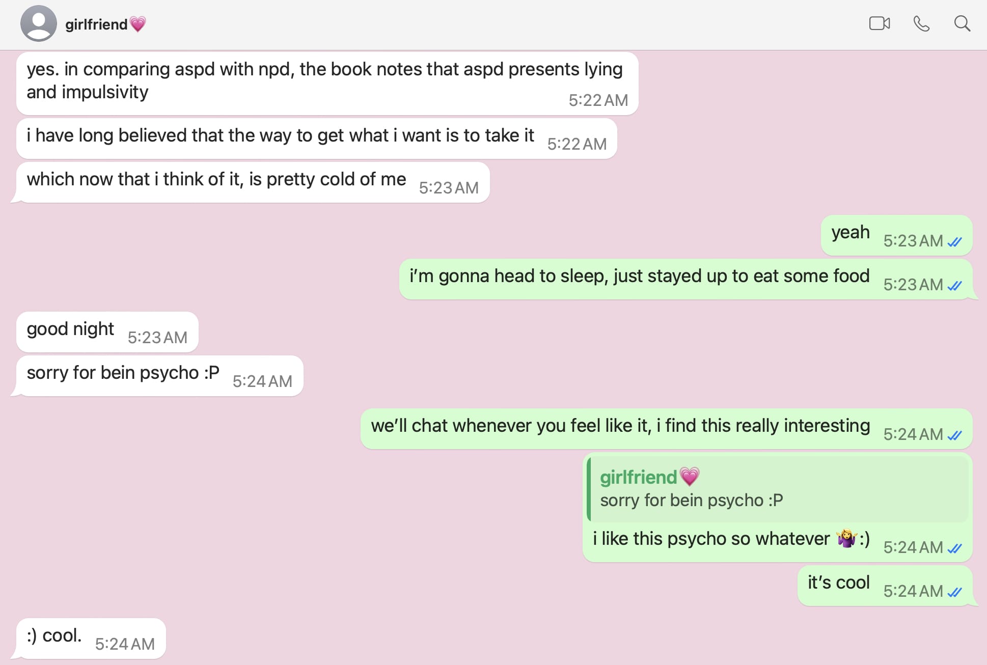 Roza explains psychopathy signs
